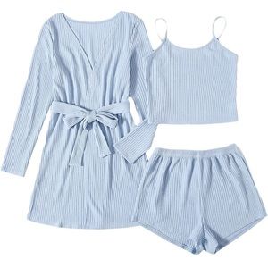 Three-Piece Blue Lounge Set- Size Small